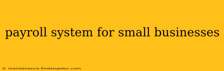 payroll system for small businesses