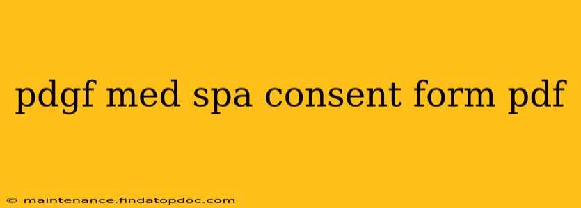 pdgf med spa consent form pdf