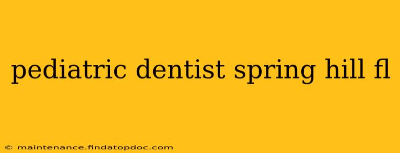 pediatric dentist spring hill fl