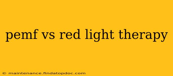 pemf vs red light therapy