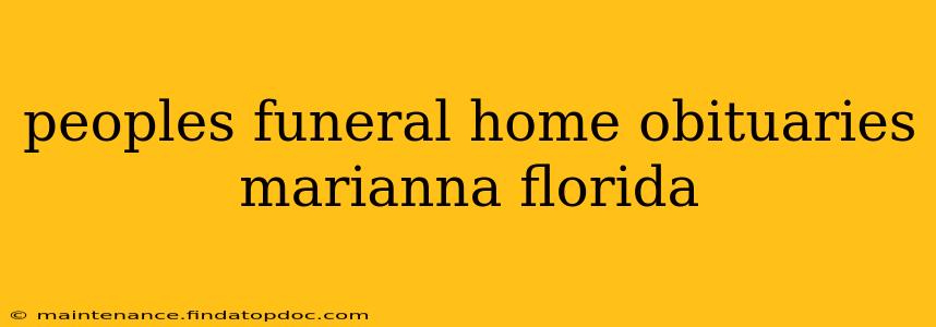 peoples funeral home obituaries marianna florida