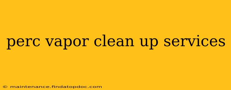 perc vapor clean up services