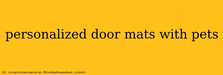 personalized door mats with pets