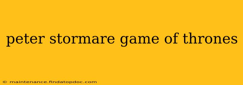 peter stormare game of thrones