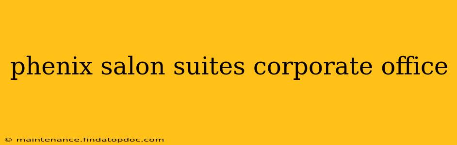 phenix salon suites corporate office