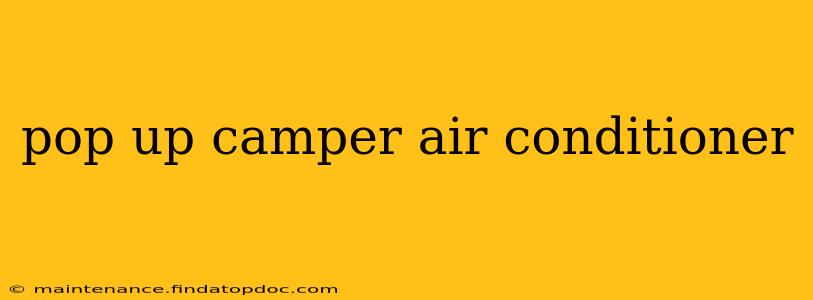 pop up camper air conditioner