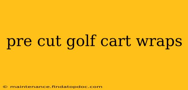 pre cut golf cart wraps