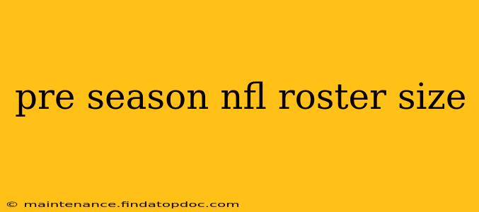 pre season nfl roster size