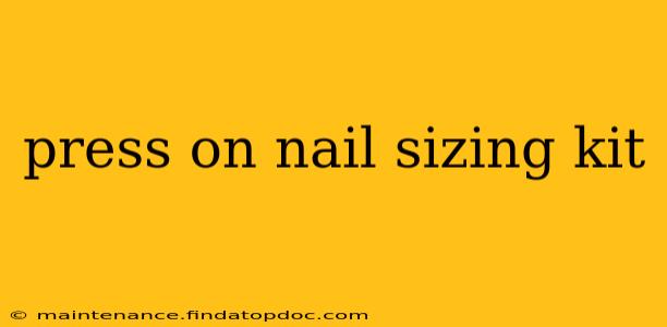 press on nail sizing kit