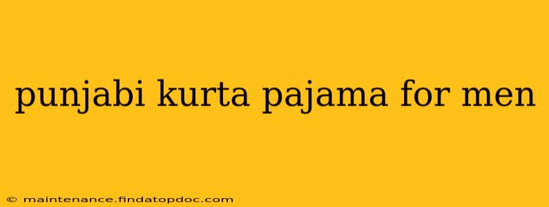 punjabi kurta pajama for men