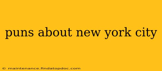 puns about new york city
