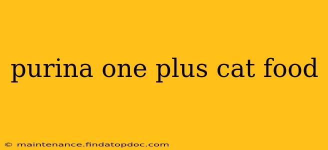 purina one plus cat food