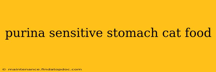purina sensitive stomach cat food