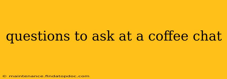 questions to ask at a coffee chat