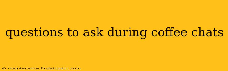 questions to ask during coffee chats