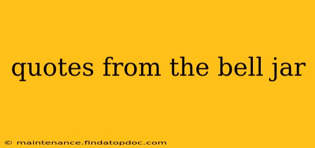 quotes from the bell jar