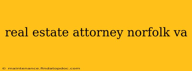 real estate attorney norfolk va