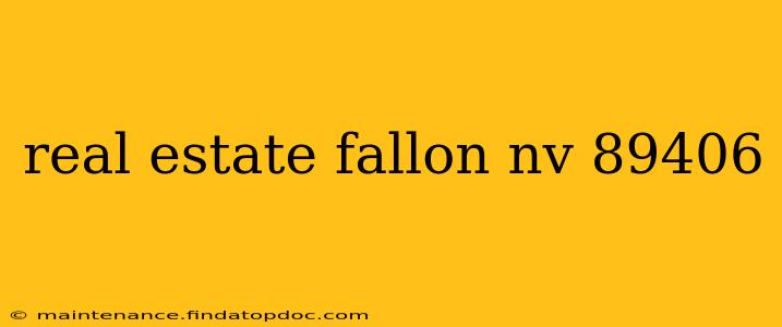 real estate fallon nv 89406