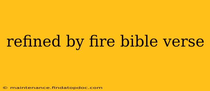 refined by fire bible verse