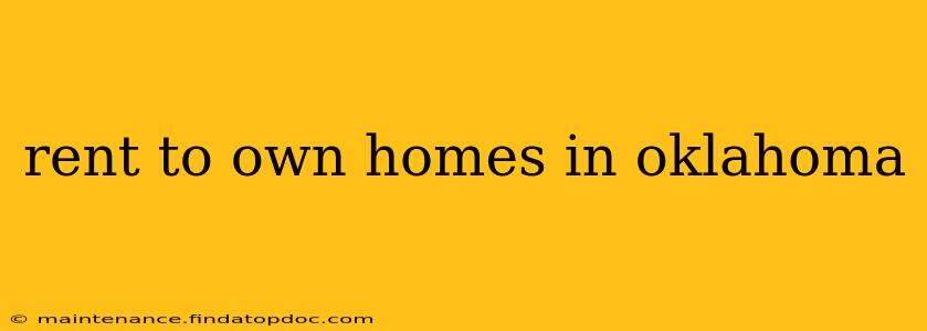 rent to own homes in oklahoma