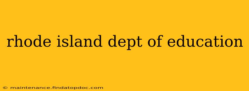 rhode island dept of education