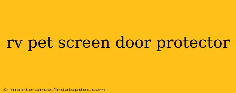 rv pet screen door protector