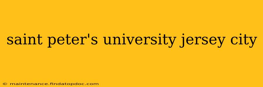 saint peter's university jersey city