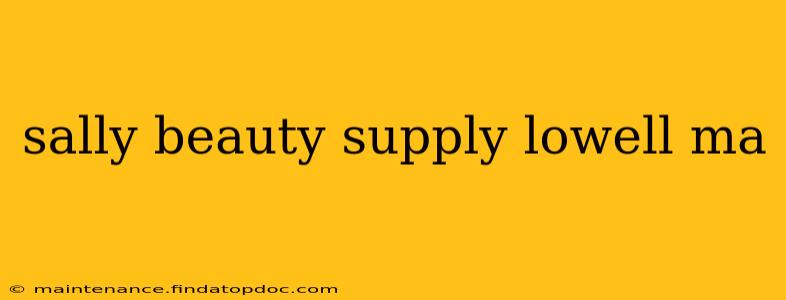 sally beauty supply lowell ma