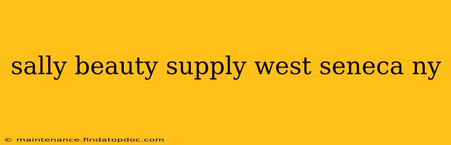 sally beauty supply west seneca ny