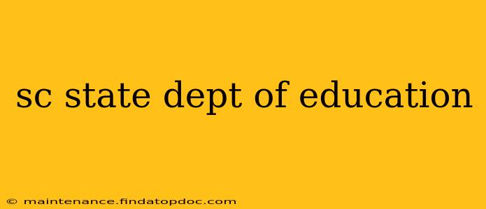 sc state dept of education