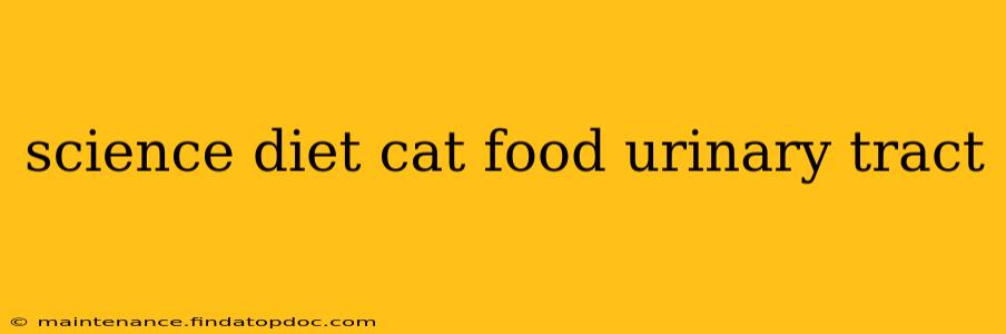 science diet cat food urinary tract
