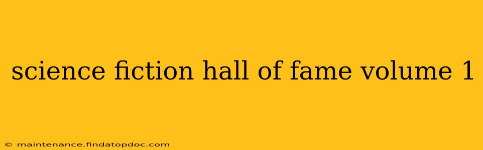 science fiction hall of fame volume 1