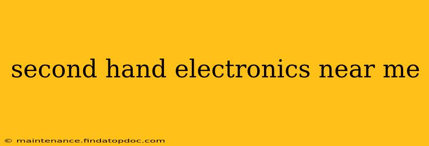 second hand electronics near me