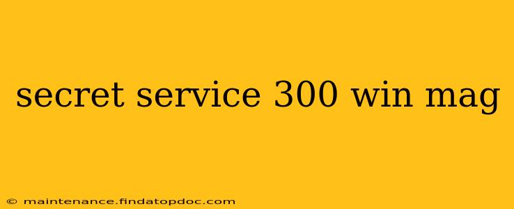 secret service 300 win mag