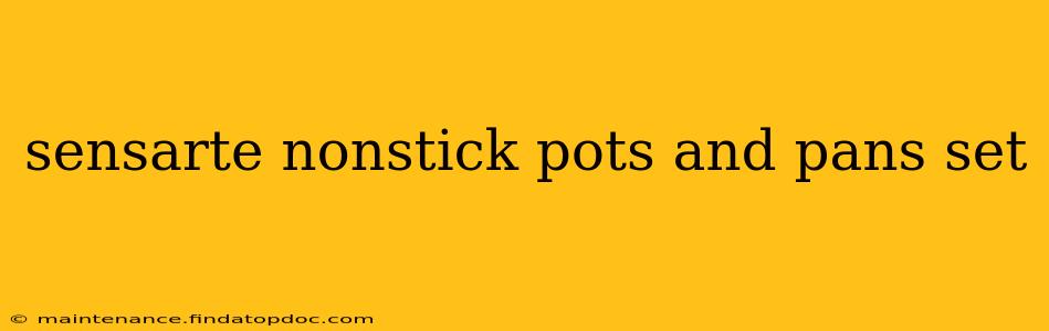 sensarte nonstick pots and pans set