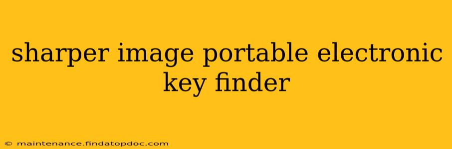 sharper image portable electronic key finder