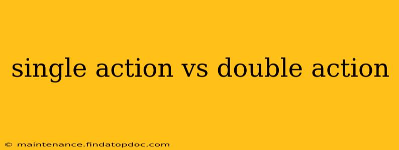 single action vs double action