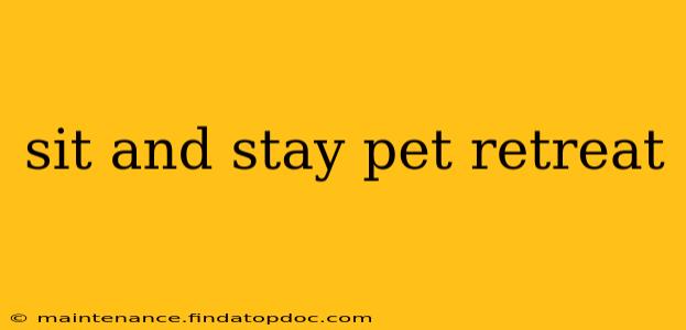sit and stay pet retreat