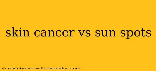 skin cancer vs sun spots