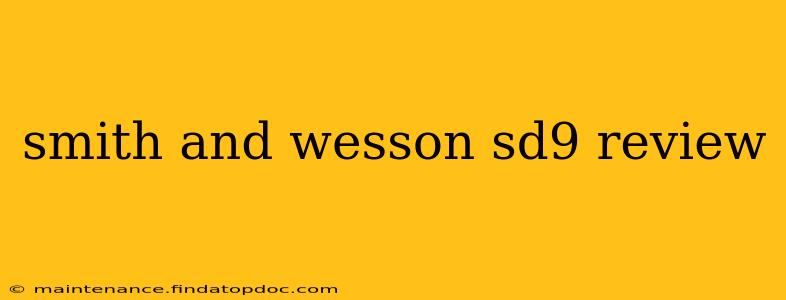 smith and wesson sd9 review