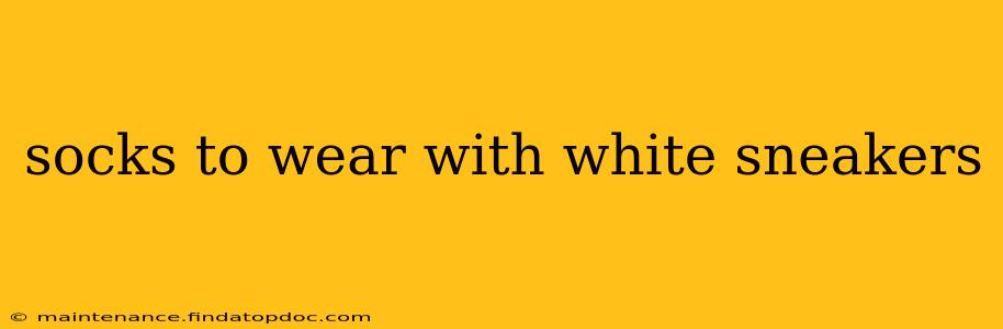 socks to wear with white sneakers