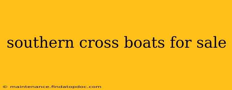 southern cross boats for sale