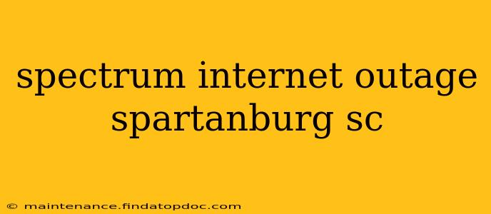 spectrum internet outage spartanburg sc