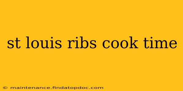 st louis ribs cook time