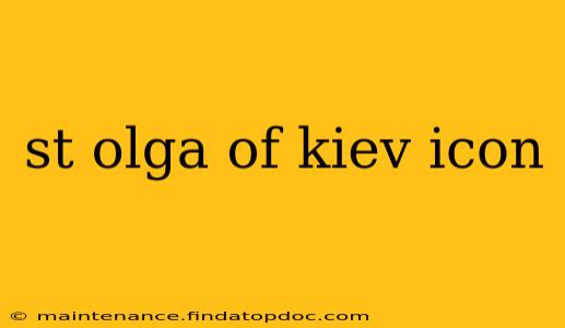 st olga of kiev icon