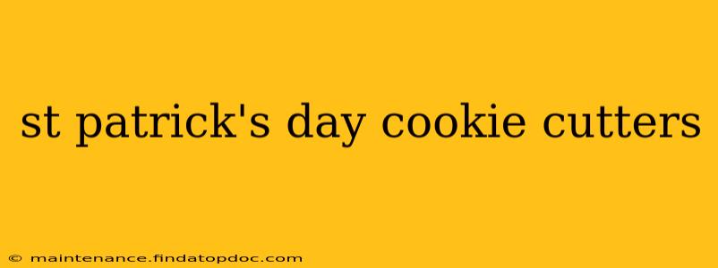 st patrick's day cookie cutters