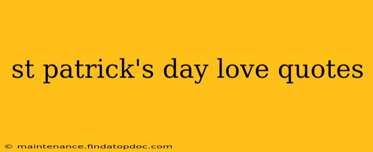 st patrick's day love quotes