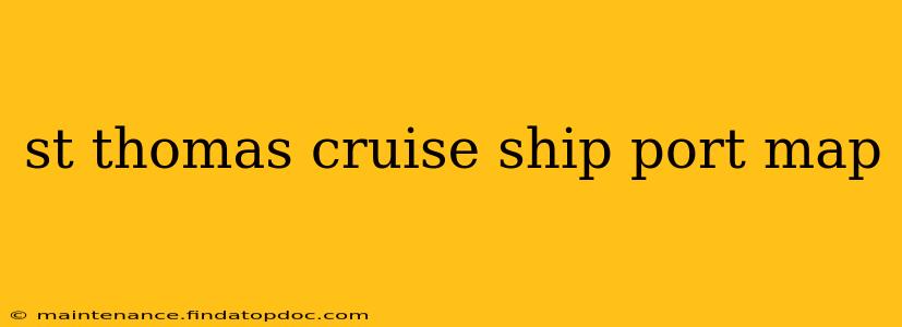 st thomas cruise ship port map