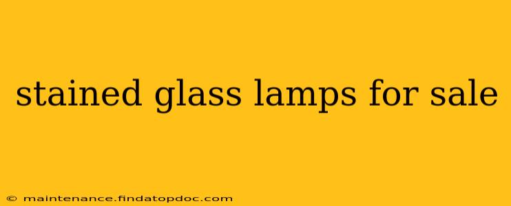 stained glass lamps for sale
