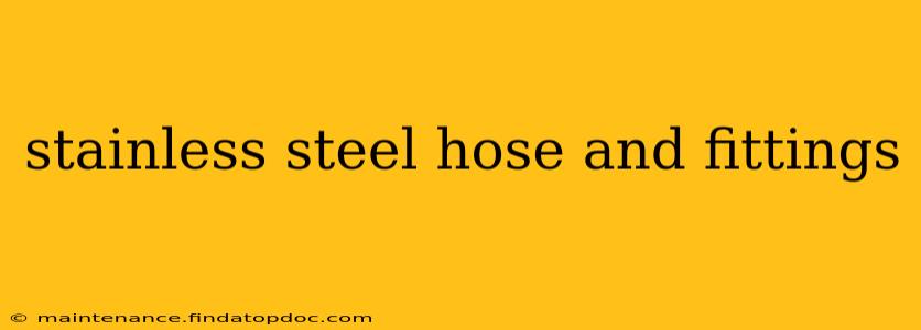 stainless steel hose and fittings